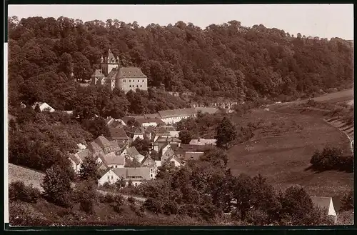 Fotografie Brück & Sohn Meissen, Ansicht Liebstadt, Blick auf Liebstadt und Schloss Kuckuckstein