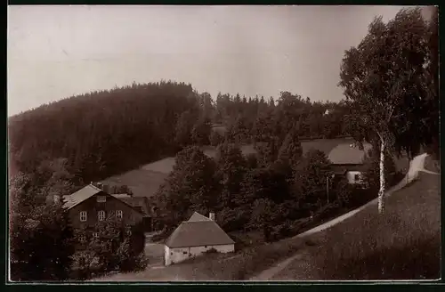 Fotografie Brück & Sohn Meissen, Ansicht Bärenfels i. Erzg., Blick auf das Alte Forsthaus