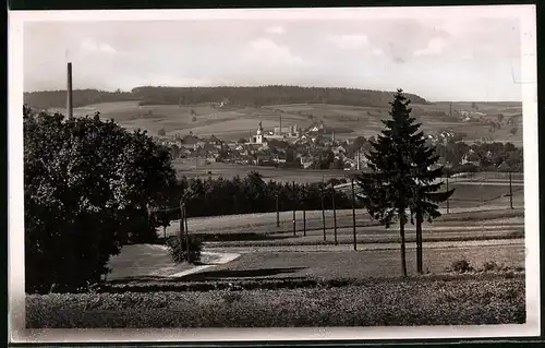 Fotografie Brück & Sohn Meissen, Ansicht Pulsnitz i. Sa., Blick nach der Stadt vom Wald aus gesehen
