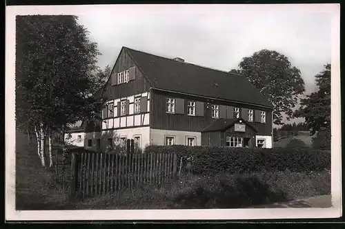 Fotografie Brück & Sohn Meissen, Ansicht Schellerhau i. Erzg., Blick auf die Jugendherberge