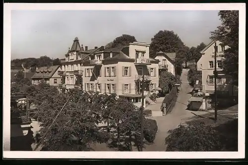 Fotografie Brück & Sohn Meissen, Ansicht Bad Elster, Hotel Weisses Ross an der Ernst-Thälmann-Strasse