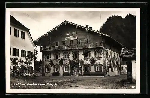 AK Walchsee, Gasthaus zum Schopfer