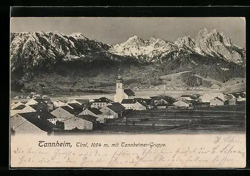 AK Tannheim, der Ort mit Tannheimer Gruppe