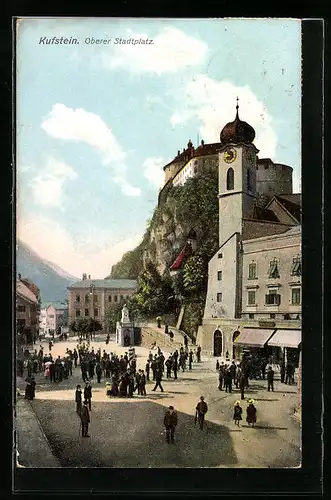 AK Kufstein, Oberer Stadtplatz