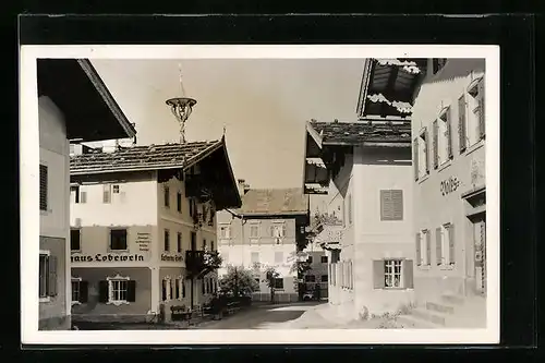 AK Ellmau, Ortsansicht mit Gasthaus Lobewein