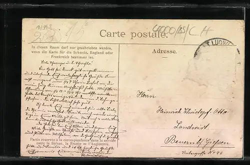 AK Basel, Strassenbahn vor dem Spalenthor