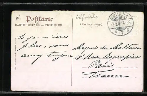 AK Berlin, Strassenbahn und Wettersäule am Bahnhof Hallesches Tor