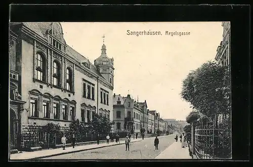 AK Sangerhausen, Strassenpartie der Regelsgasse