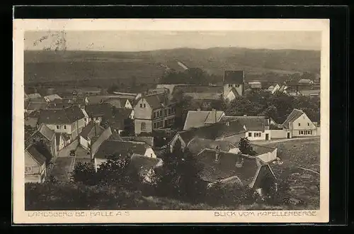 AK Landsberg bei Halle, Blick vom Kapellenberge