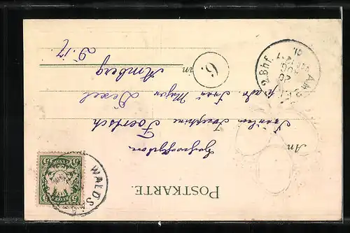 Präge-AK Waldsassen, Stift und Kloster Waldsassen, Kanzel in der Pfarrkirche