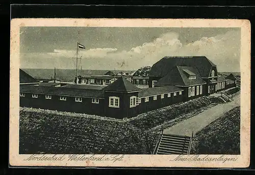 AK Westerland a. Sylt, Nordseebad, Neue Badeanlagen