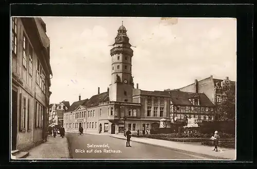 AK Salzwedel, Blick auf das Rathaus