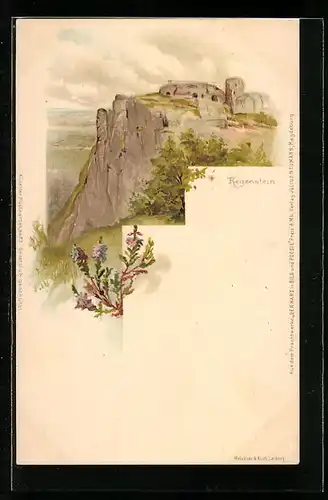 Lithographie Regenstein, Ruine