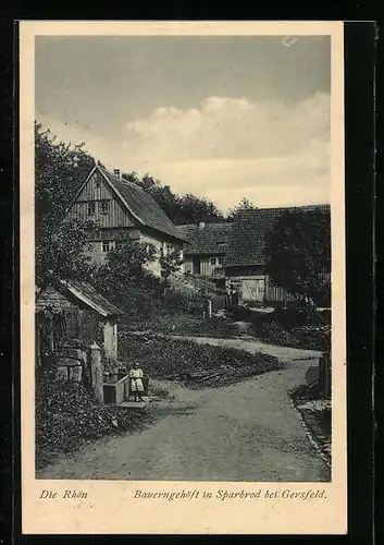 AK Sparbrod b. Gersfeld, Ortspartie