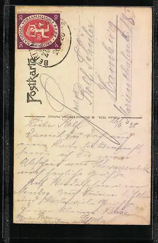 AK Schwarzenbek, Ortspartie an der Kirche