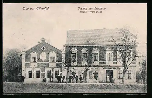 AK Güterglück, Gasthof zur Erholung von Franz Platte