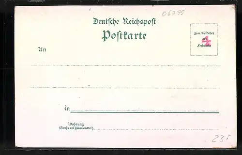 Lithographie Raguhn i. Anh., Lindner`s Emaillirwerk, Rathaus, Bahnhof und Papierfabrik mit Mühlenwerken