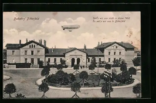 AK Bitterfeld, Seh`n wir uns nicht in dieser Welt So seh`n wir uns in Bitterfeld, Zeppelin über der Stadt