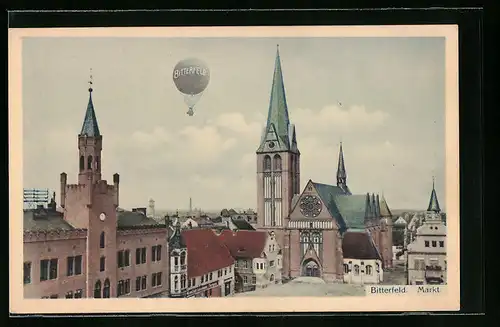 AK Bitterfeld, Ballon Bitterfeld, Markt