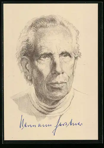 AK Autor Hermann Gerstner, mit Autograph