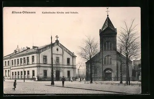 AK Hamburg-Ottensen, Katholische Kirche und Schule