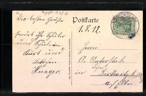 AK Raguhn i. A., Blick in die Schloss-Strasse