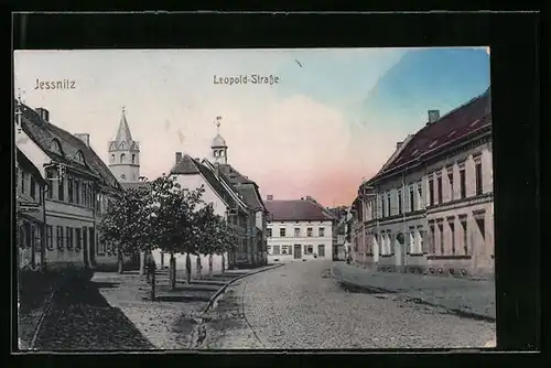 AK Jessnitz i. A., Partie der Leopold-Strasse