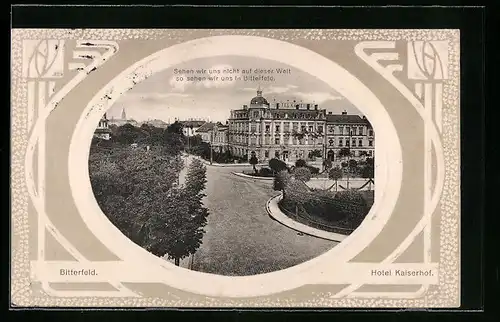 Präge-AK Bitterfeld, Hotel Kaiserhof