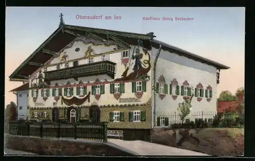 AK Oberaudorf am Inn, Kaufhaus Georg Seebacher