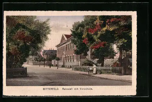 AK Bitterfeld, Ratswall mit Vorschule