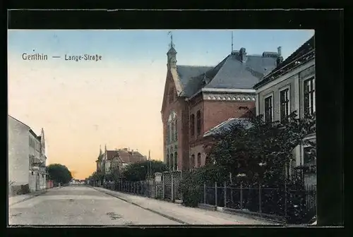 AK Genthin, Blick in die Lange-Strasse