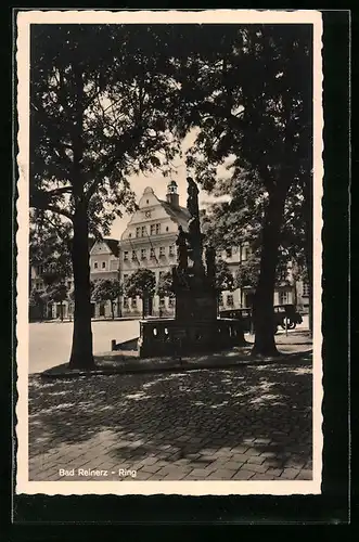AK Bad Reinerz, Ortspartie mit Ring