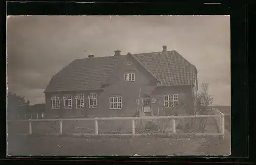 Foto-AK Lintrup, Blick auf ein Gebäude
