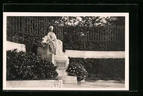 AK Wien, Elisabethdenkmal von Hans Bitterlich im Volksgarten