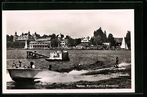 AK Velden, Wasserskispringer auf dem Wörthersee