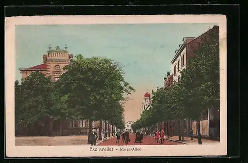 AK Eschweiler, Blick in die Rosen-Allee