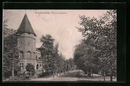 AK Karlsruhe, Partie der Westendstrasse