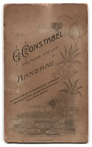 Fotografie G. Constabel, Hanerau, Elegant gekleideter Herr mit Schnauzbart