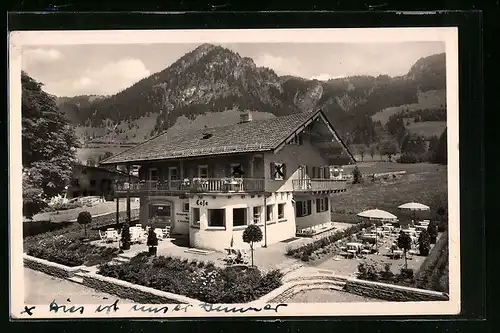 AK Hindelang-Bad Oberdorf, Cafe-Hirschbachwinkel