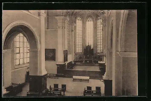 AK Siegburg, Benediktiner-Abtei Michelsberg, Innenansicht der Kirche