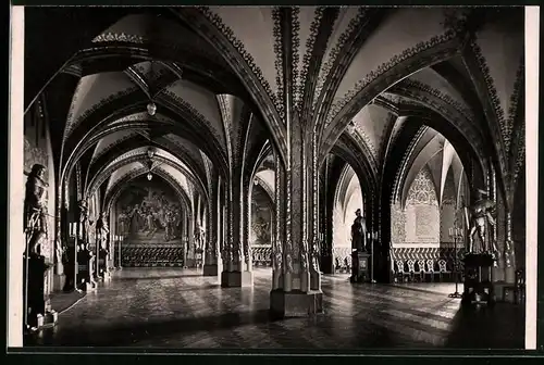 Fotografie Brück & Sohn Meissen, Ansicht Meissen i. Sa., der Grosser Bankettsaal in der Albrechtsburg