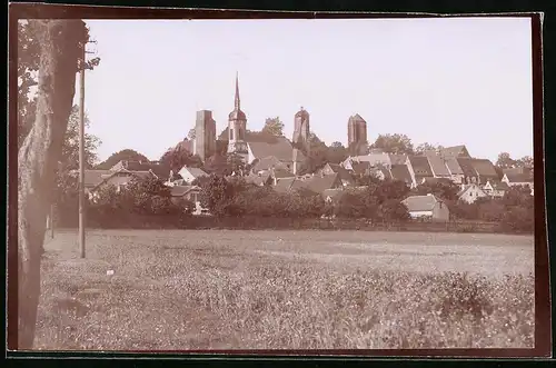 Fotografie Brück & Sohn Meissen, Ansicht Stolpen i. Sa., Blick zur Stadt von Rennersdorf aus gesehen