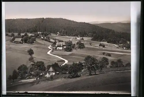 Fotografie Brück & Sohn Meissen, Ansicht Schellerhau i. Erzg., Blick in den Ort mit Strassenpartie