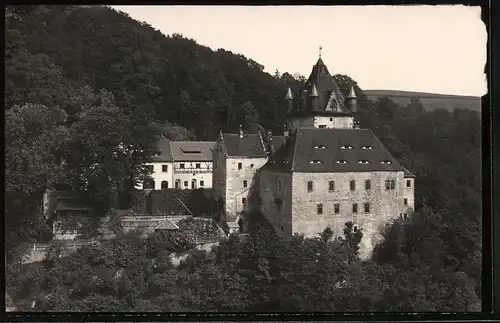 Fotografie Brück & Sohn Meissen, Ansicht Liebstadt i. Sa., Blick auf das Schloss Kuckuckstein