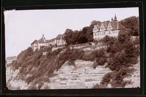 Fotografie Brück & Sohn Meissen, Ansicht Dornburg / Saale, Blick nach dem Goethe Schloss
