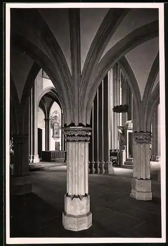 Fotografie Brück & Sohn Meissen, Ansicht Meissen i. Sa., das Langhaus im Dom gegen Südwesten