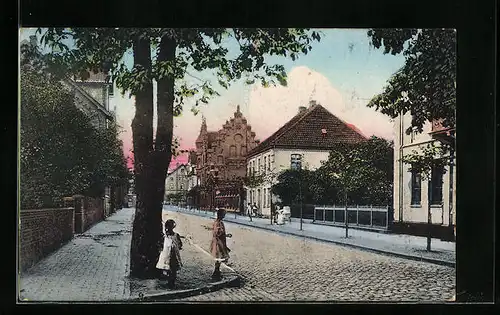 AK Elze, Kinder auf der Bahnhof-Strasse