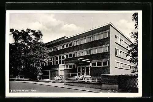 AK Jena, Strassenpartie vor dem Studentenheim