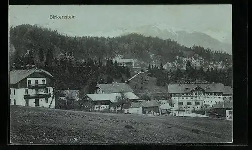 AK Birkenstein, Der Ort mit Gebirgskulisse