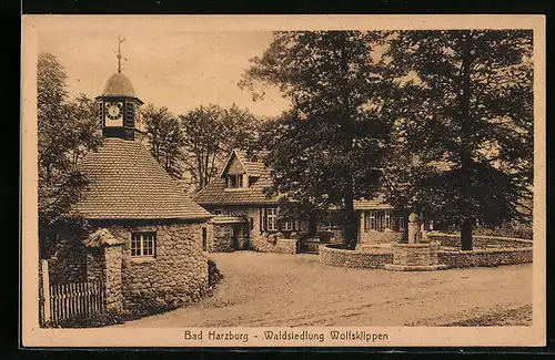 AK Bad Harzburg, Waldsiedlung Wolfsklippen